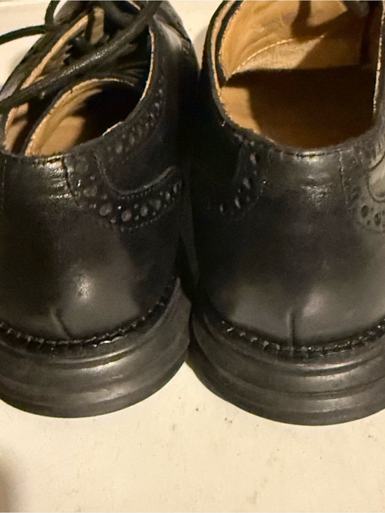 Cole Haan Black Leather Wingtip Oxfords